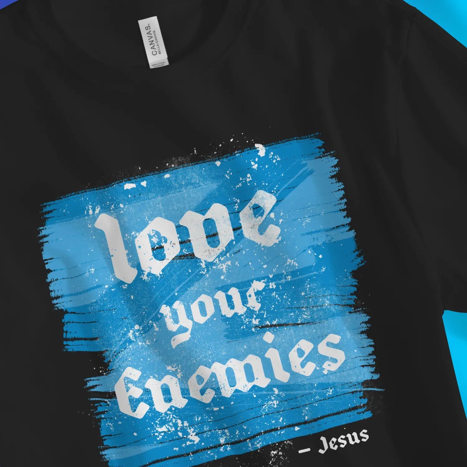 love your enemies – Unisex Christian T-Shirt designed by 3rd Day Christian Clothing.