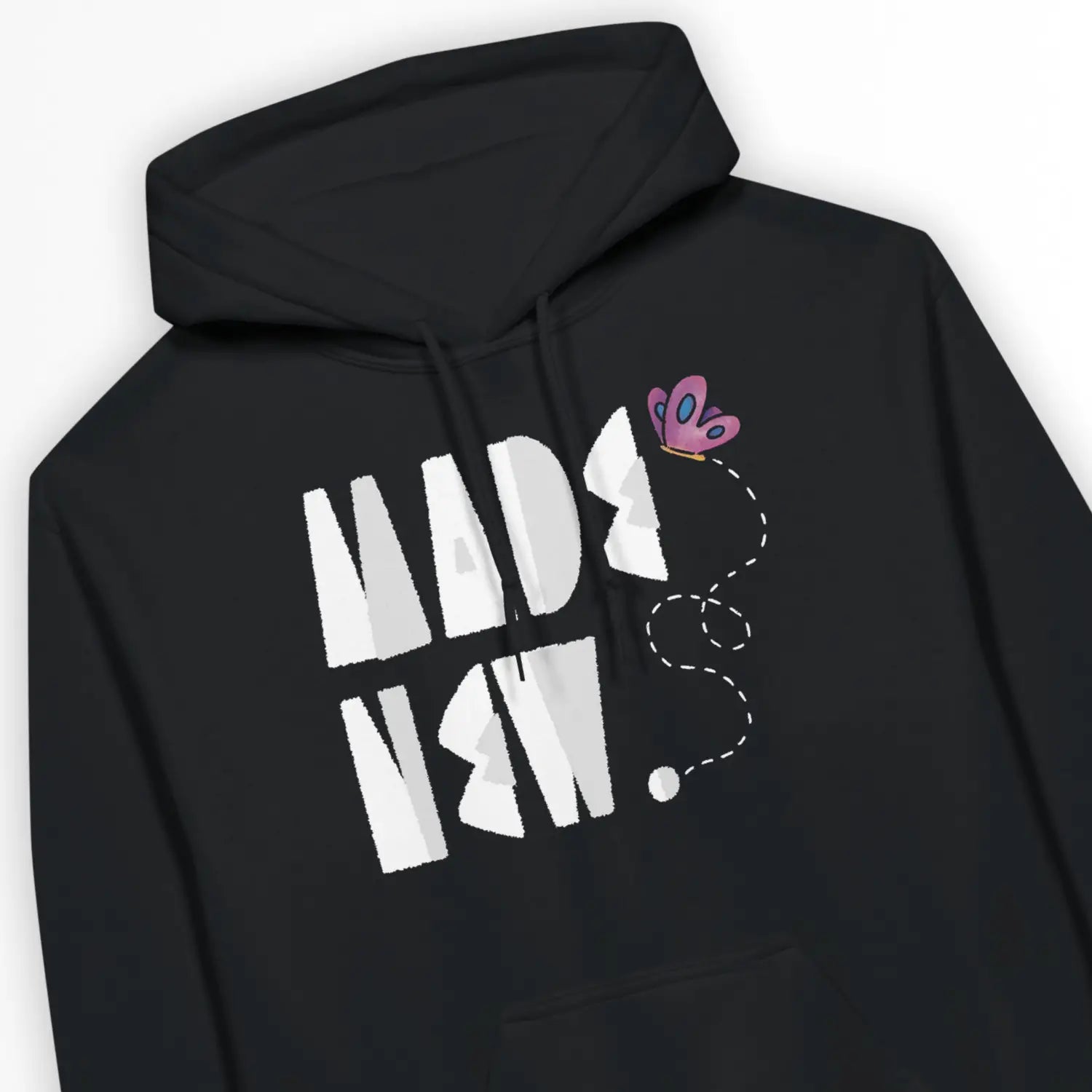 MADE NEW. (Butterfly, 2nd Edition) – Unisex Christian Hoodie designed by 3rd Day Christian Clothing.