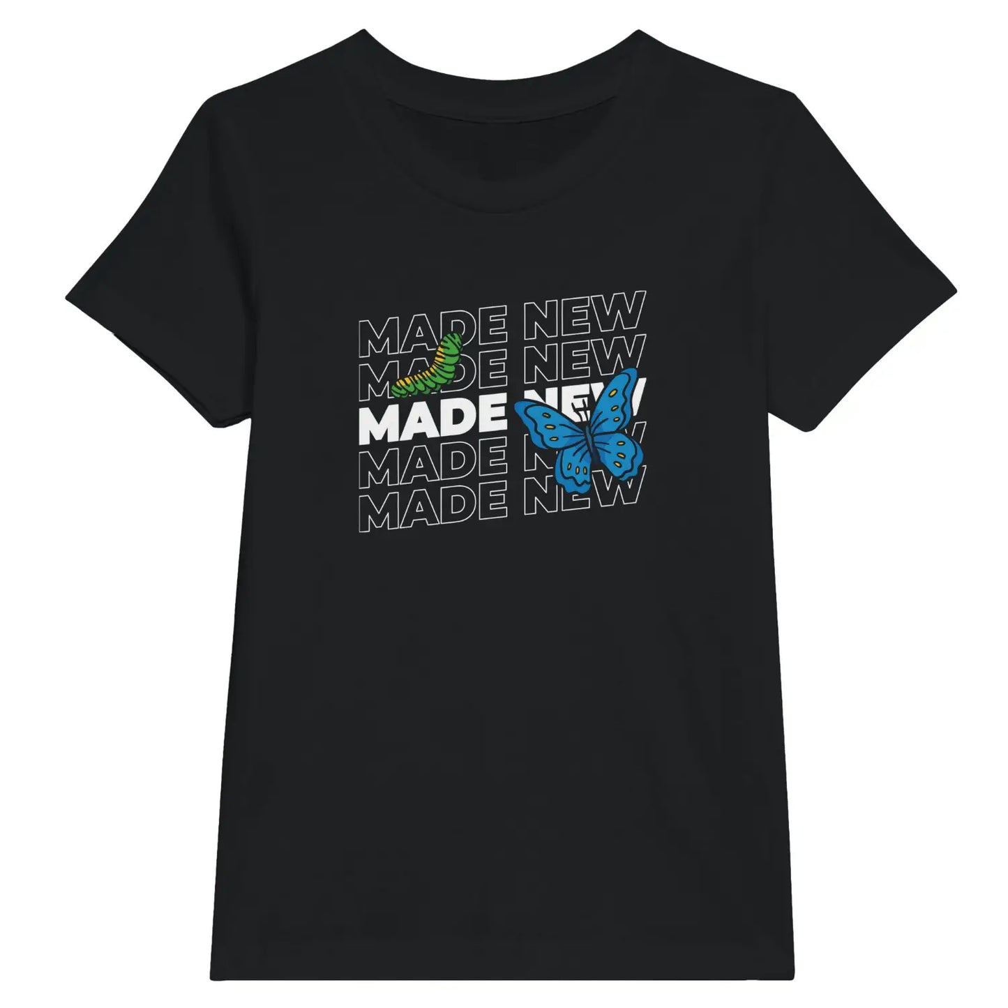 Made New (Caterpillar To Butterfly) | Premium Kids' Christian T-Shirt