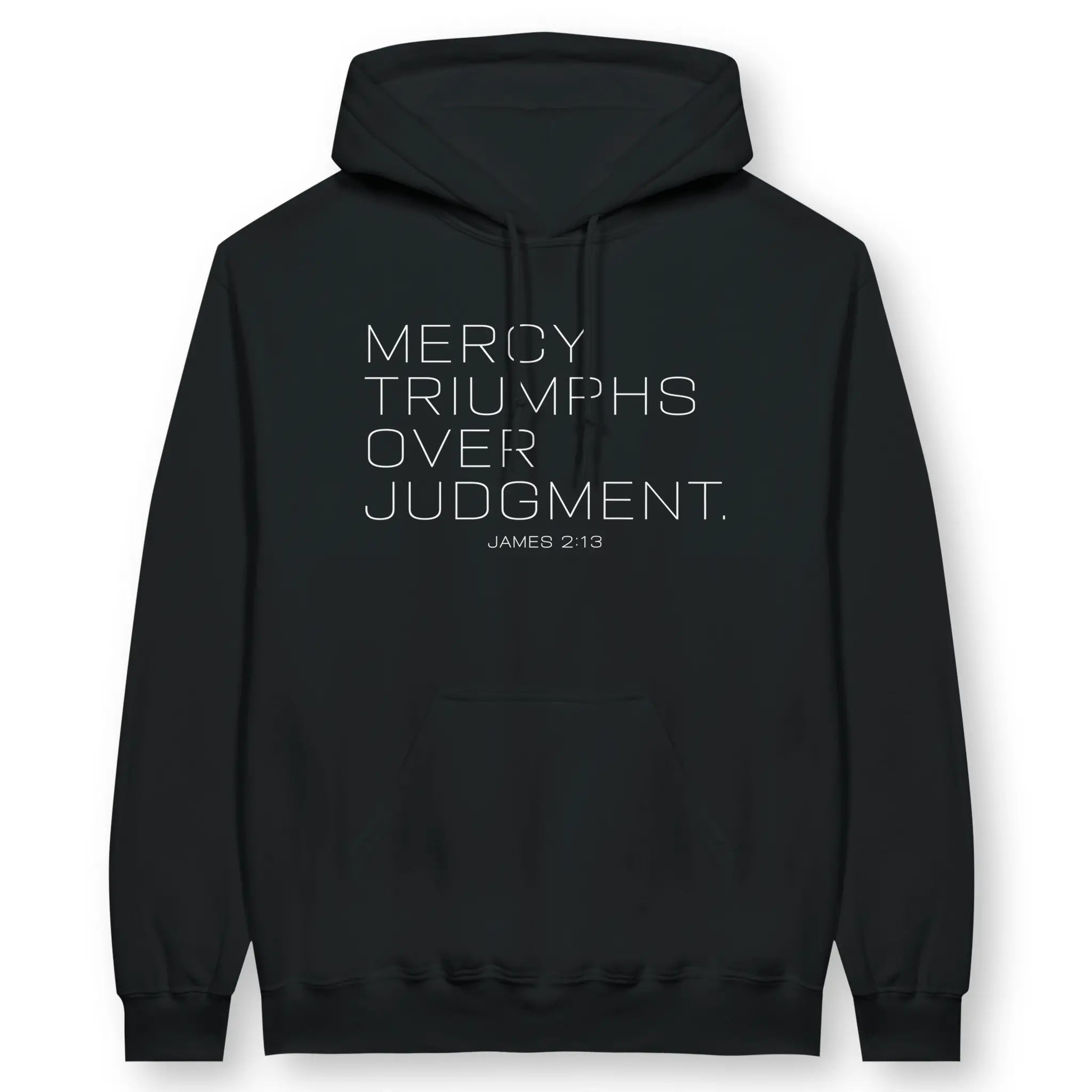 Mercy Triumphs – Unisex Christian Hoodie designed by 3rd Day Christian Clothing.