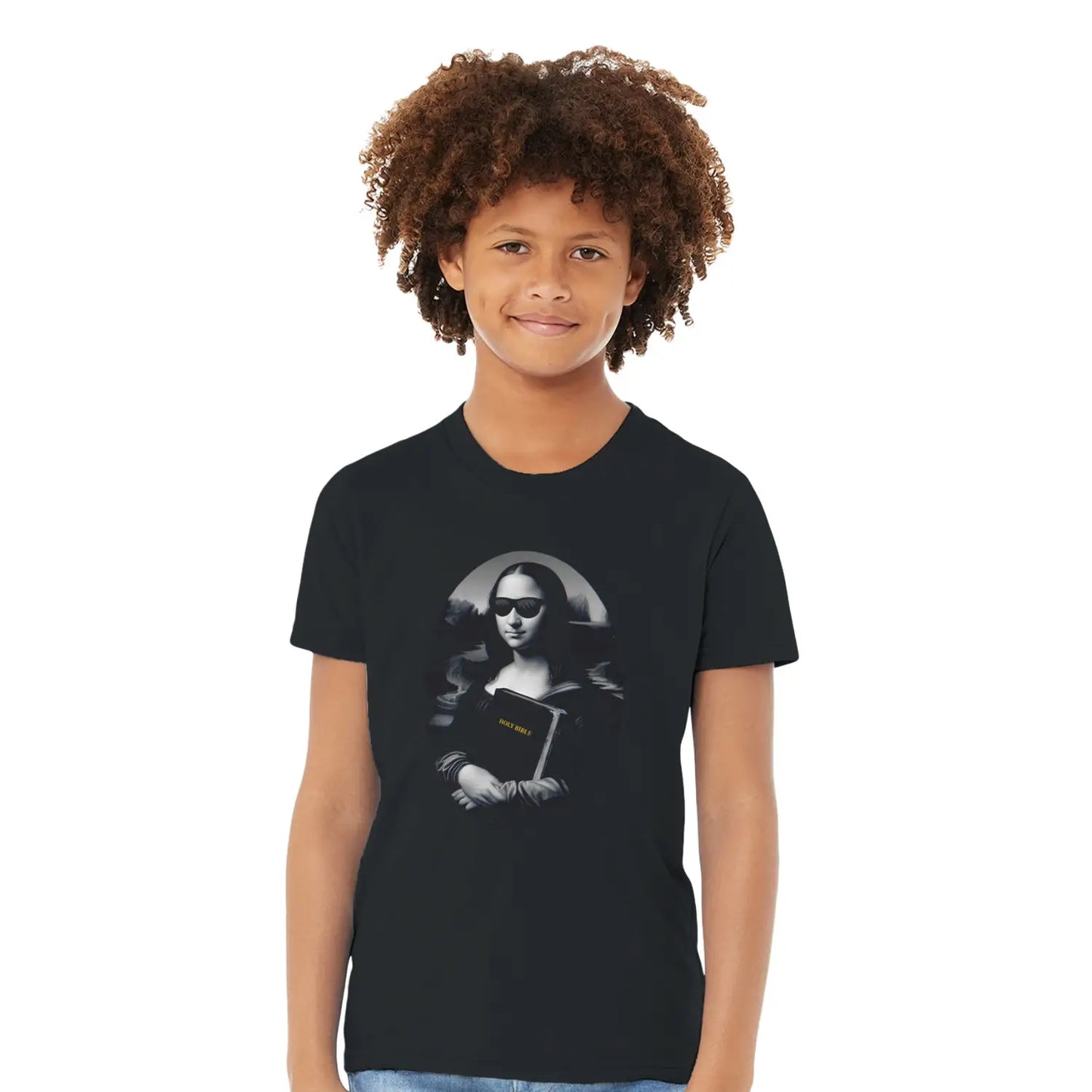 Mona Lisa's Bible | Premium Kids' Christian T-Shirt