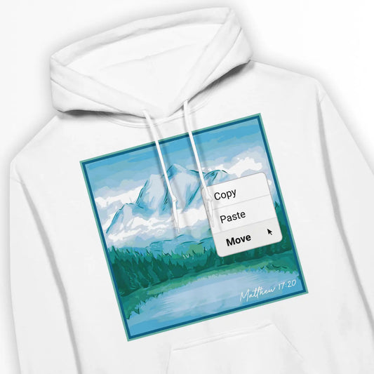 Move Mountains | Premium Unisex Christian Hoodie designed by 3rd Day Christian Clothing.