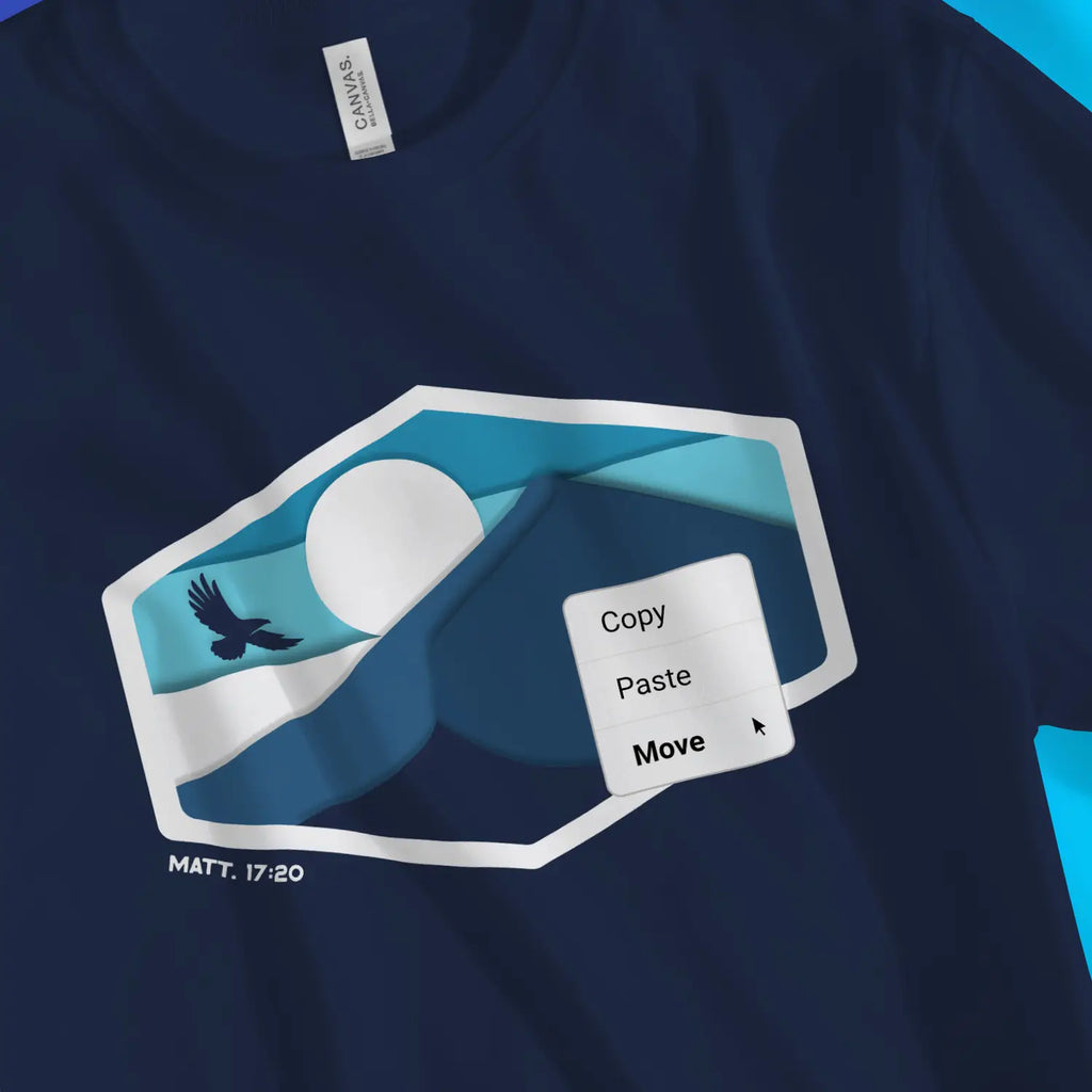 Move Mountains 2.0 – Unisex Christian T-Shirt designed by 3rd Day Christian Clothing.