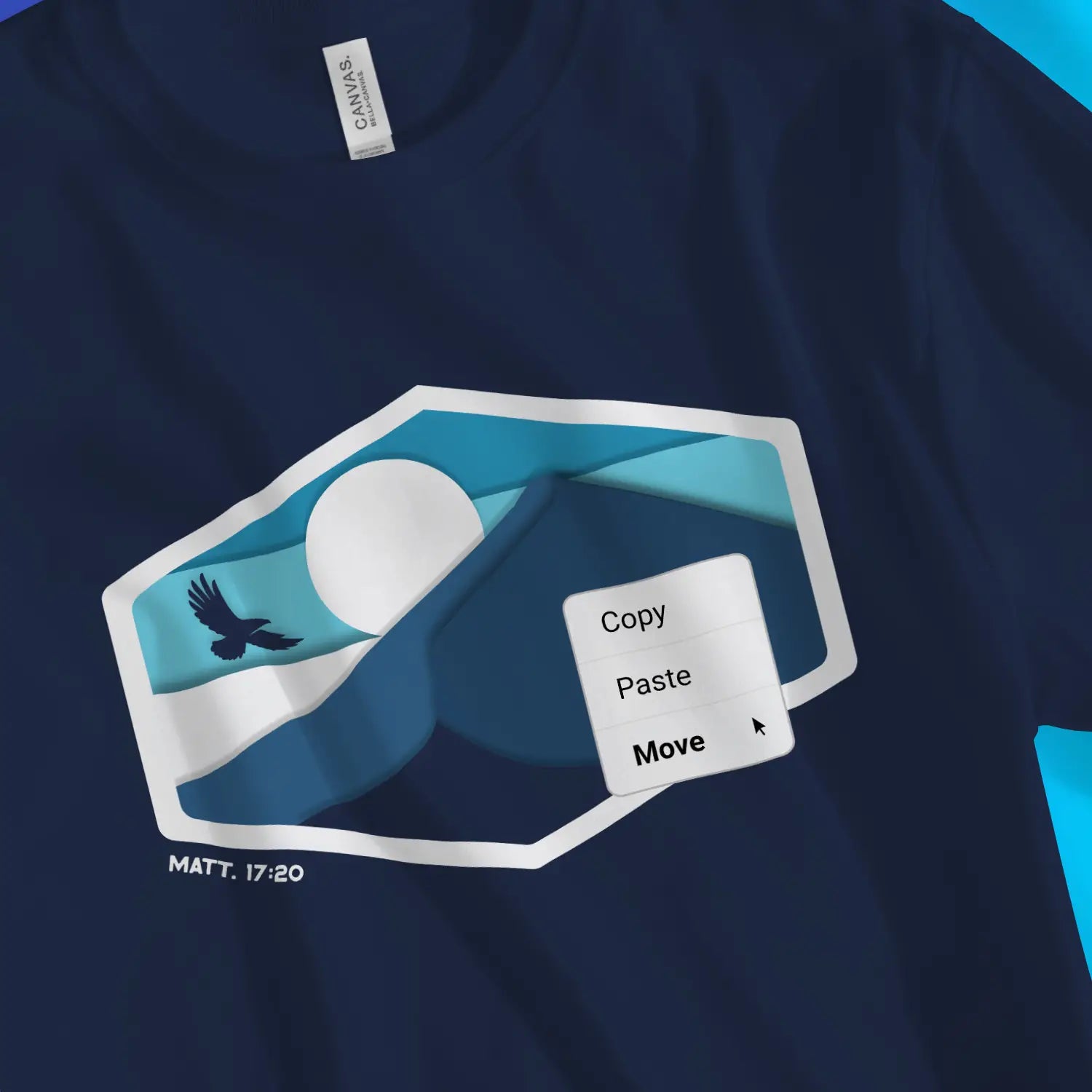 Move Mountains 2.0 – Unisex Christian T-Shirt designed by 3rd Day Christian Clothing.