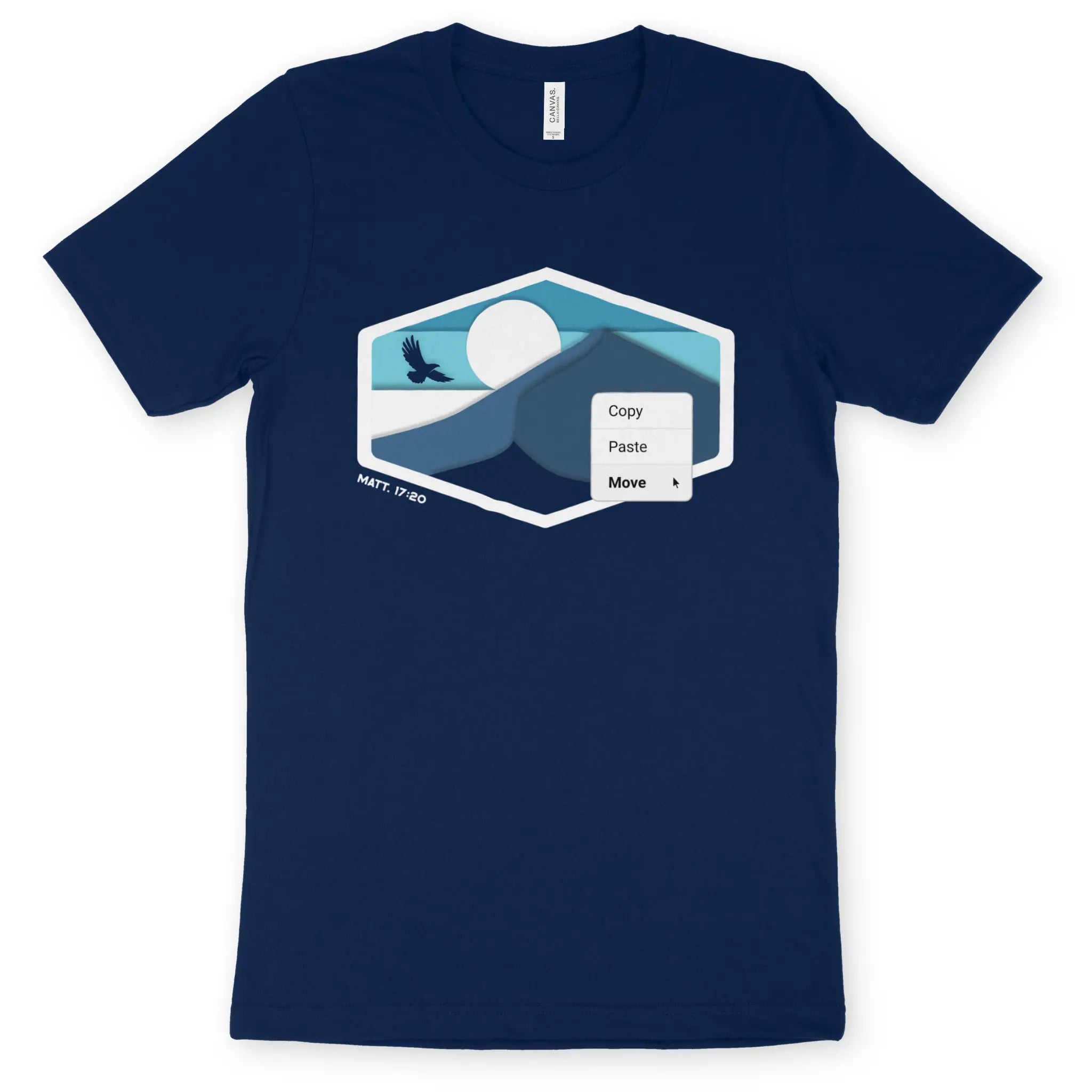 Move Mountains 2.0 – Unisex Christian T-Shirt designed by 3rd Day Christian Clothing.