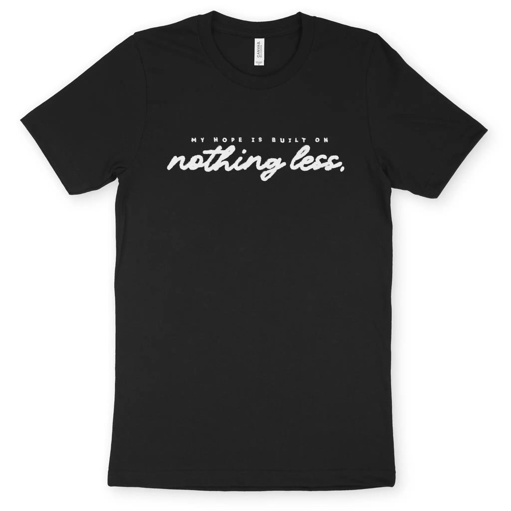 My Hope Is Built On Nothing Less (Ink) 2.0 – Unisex Christian T-Shirt designed by 3rd Day Christian Clothing.