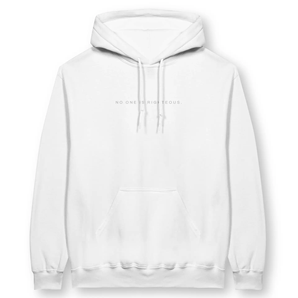 NO ONE IS RIGHTEOUS (2nd Edition) – Unisex Christian Hoodie designed by 3rd Day Christian Clothing.