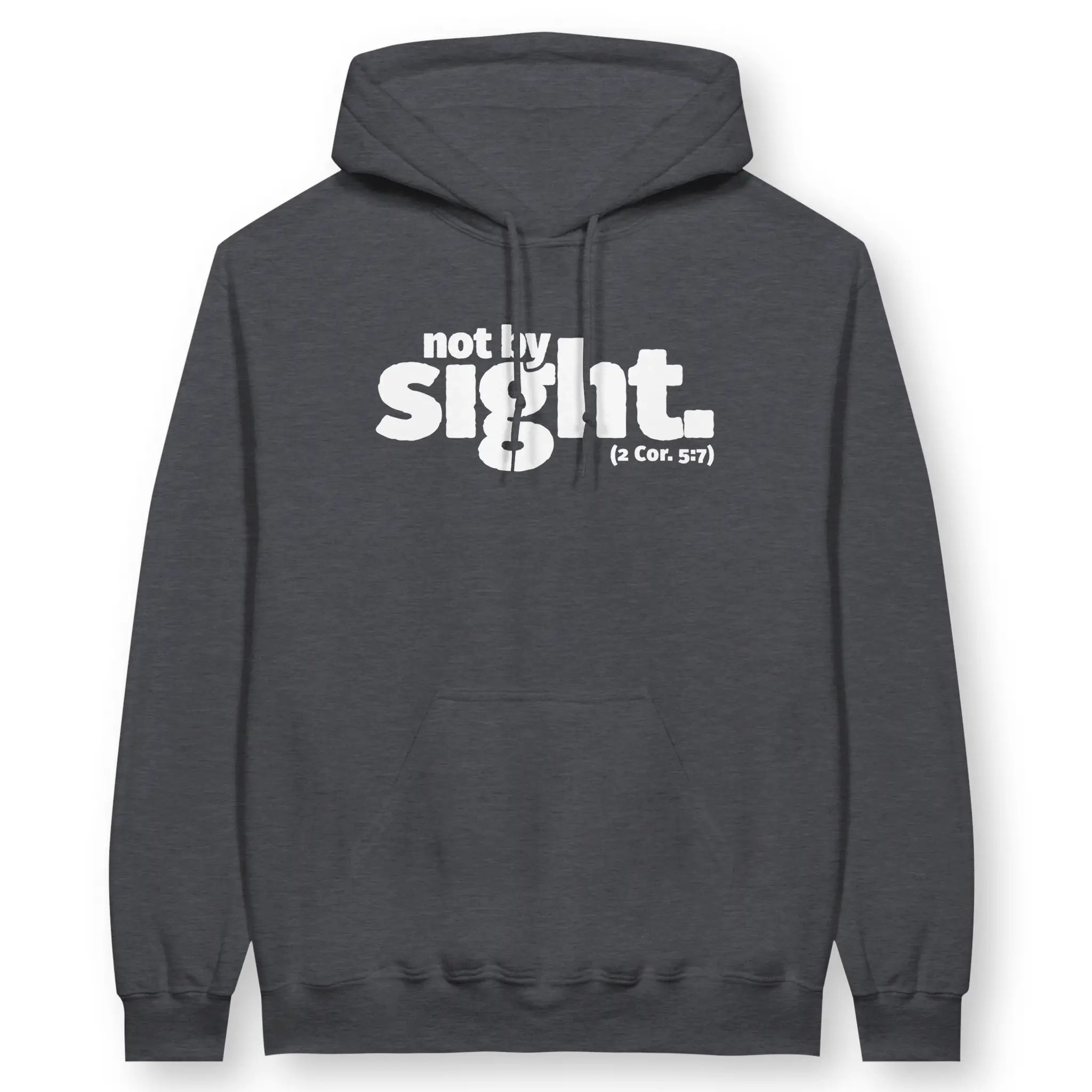 not by sight (2 Cor. 5:7) – Unisex Christian Hoodie designed by 3rd Day Christian Clothing.