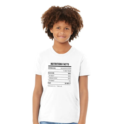 Nutrition Facts | Premium Kids' Christian T-Shirt