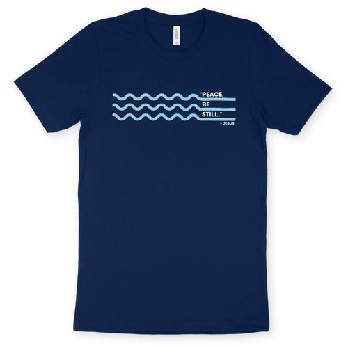 Peace Be Still – Unisex Christian T-Shirt designed by 3rd Day Christian Clothing.