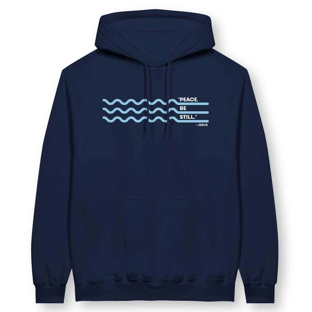 Peace Be Still – Unisex Christian Hoodie designed by 3rd Day Christian Clothing.