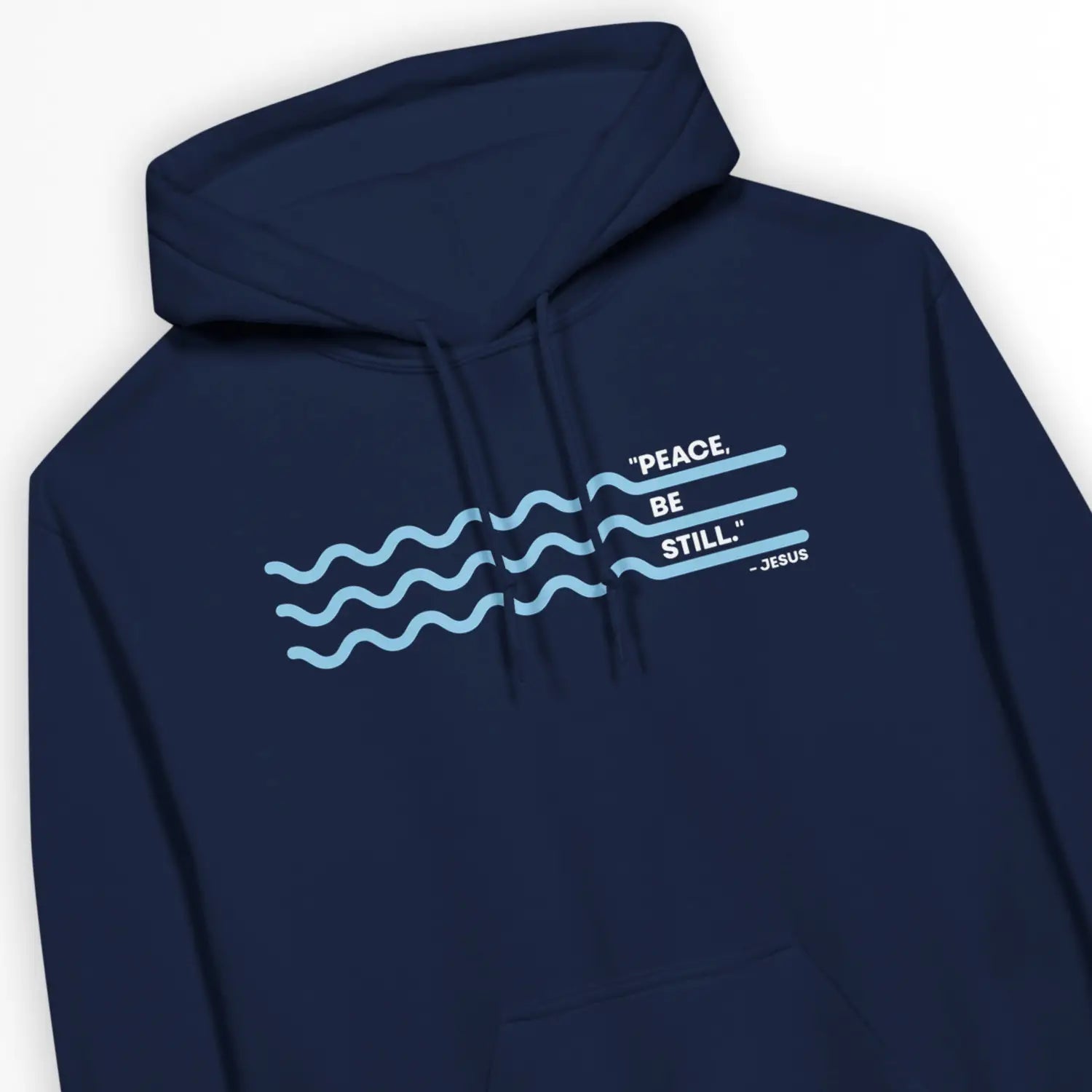 Peace Be Still – Unisex Christian Hoodie designed by 3rd Day Christian Clothing.