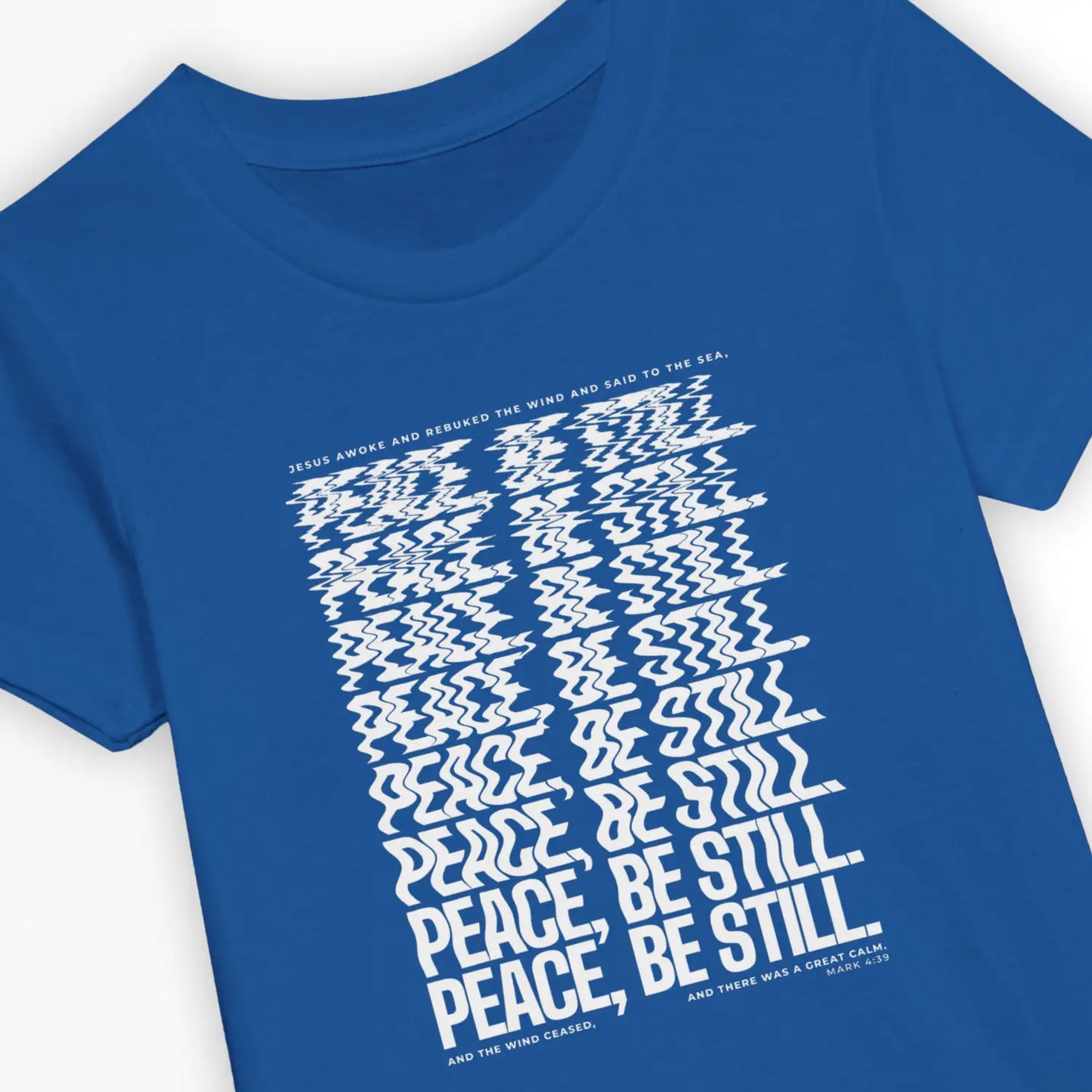 Peace, Be Still. | Premium Kids' Christian T-Shirt