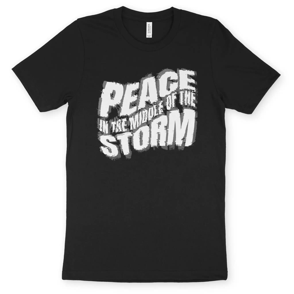 Peace In The Middle Of The Storm – Unisex Christian T-Shirt designed by 3rd Day Christian Clothing.