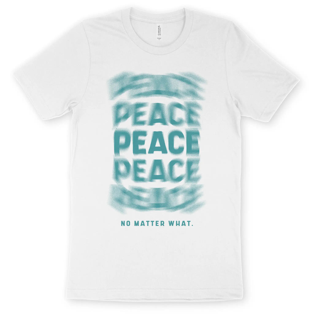 Peace No Matter What 2.0 – Unisex Christian T-Shirt designed by 3rd Day Christian Clothing.