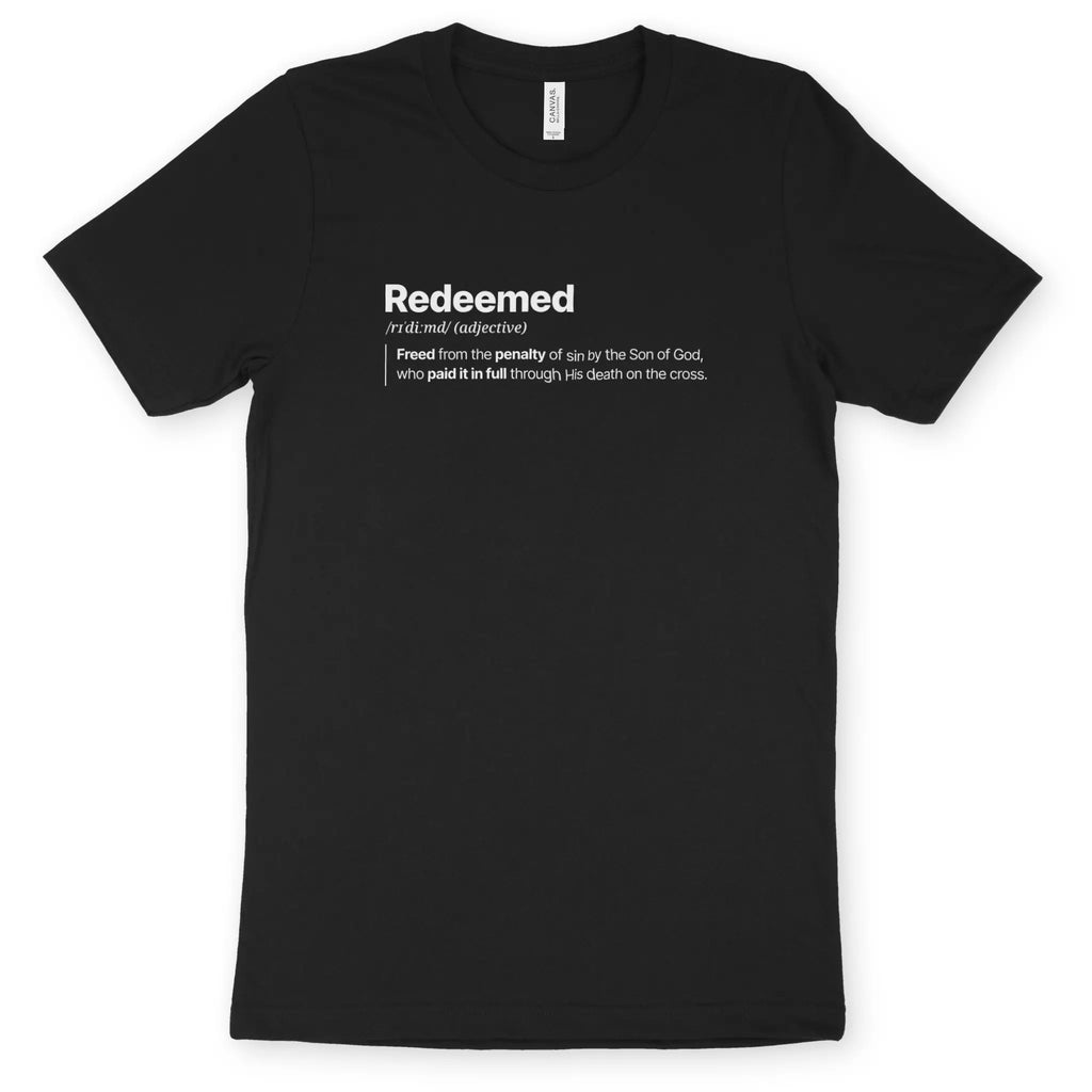 Redeemed (Definition) – Unisex Christian T-Shirt designed by 3rd Day Christian Clothing.