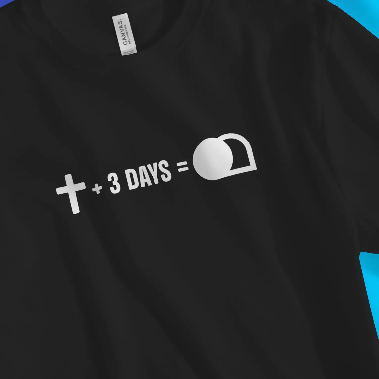 Resurrection Equation – Unisex Christian T-Shirt designed by 3rd Day Christian Clothing.