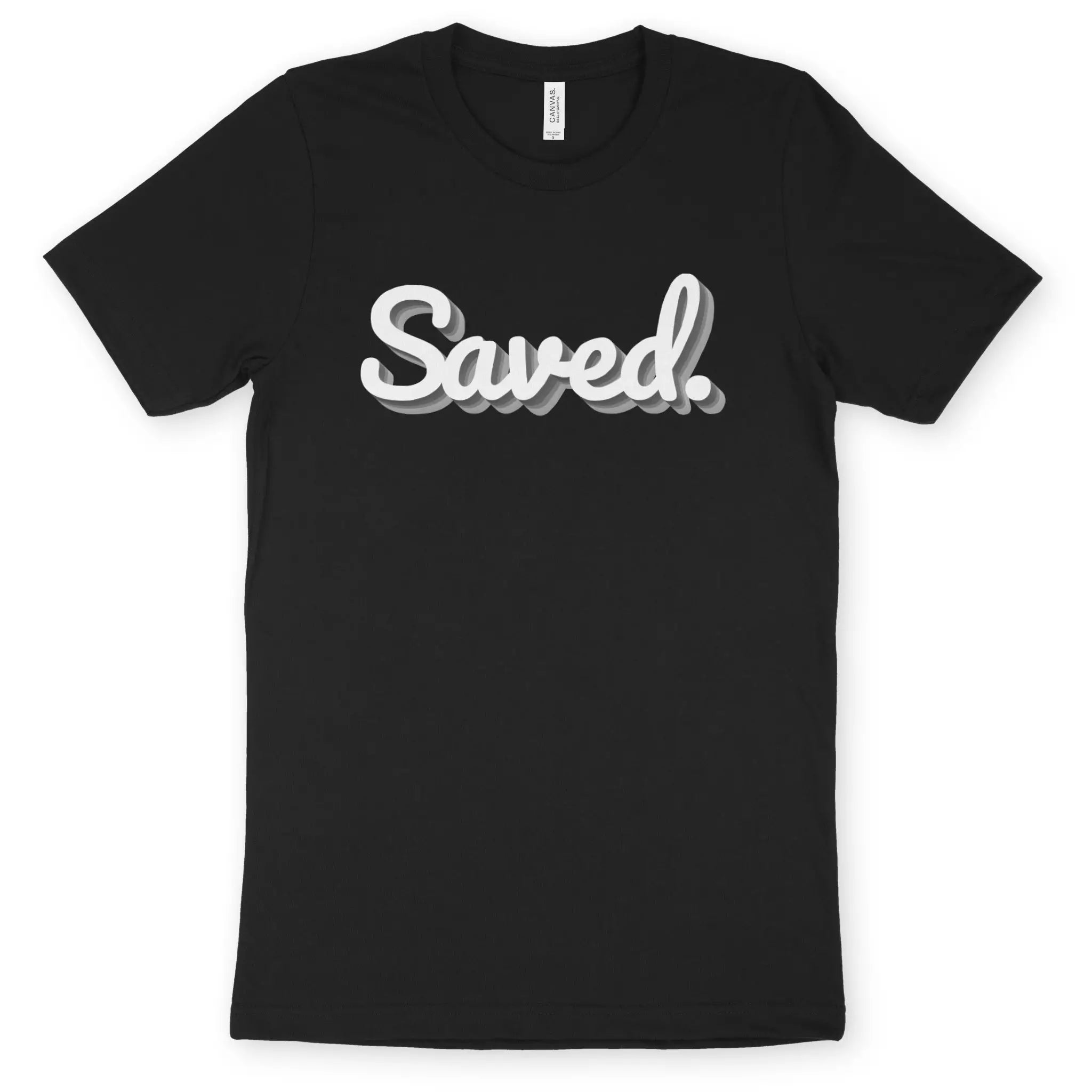 Saved. (3D) 2.0 – Unisex Christian T-Shirt designed by 3rd Day Christian Clothing.