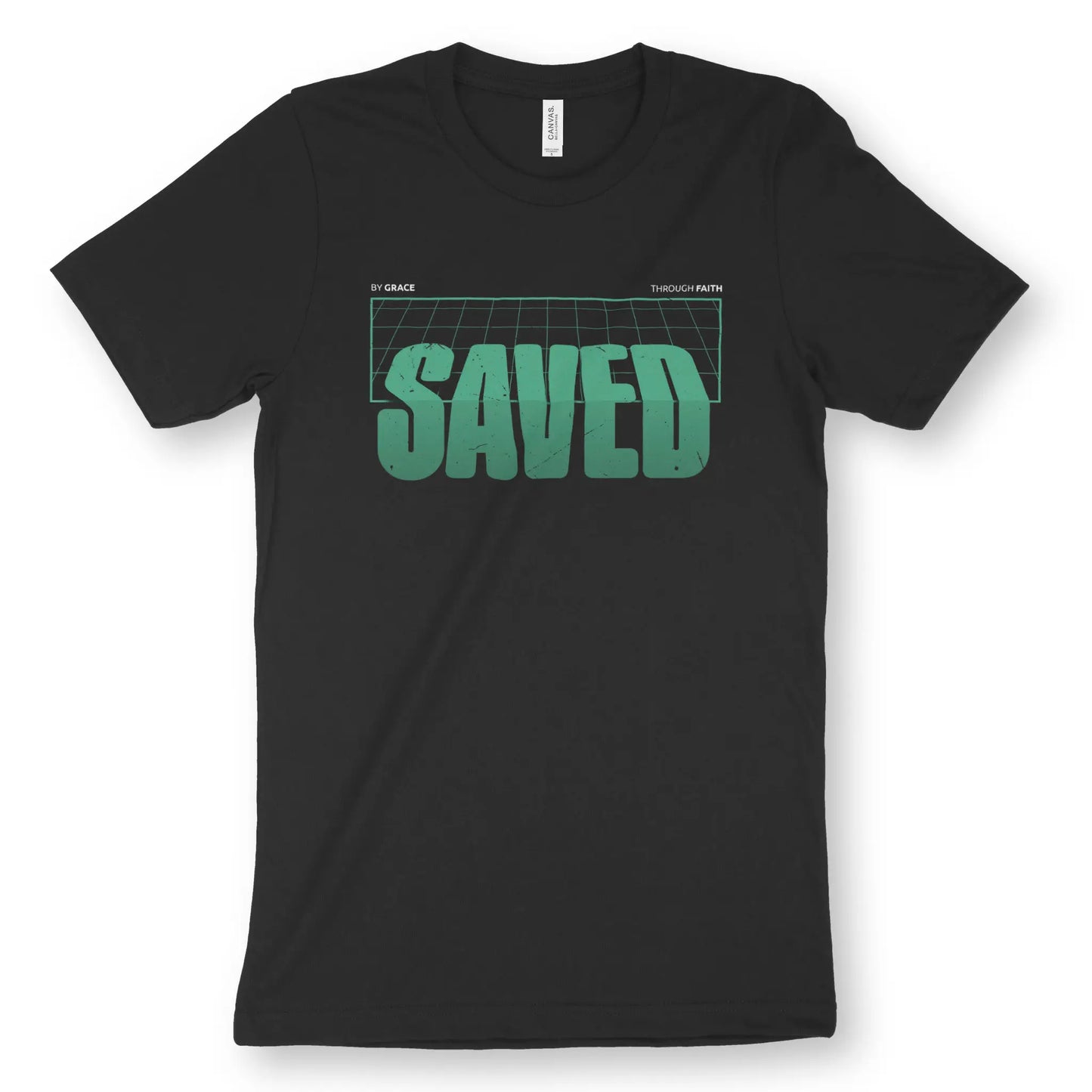 Saved (3D Corner) | Premium Unisex Christian T-Shirt designed by 3rd Day Christian Clothing.