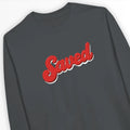 Saved (3D Script) – Unisex Christian Sweatshirt designed by 3rd Day Christian Clothing.
