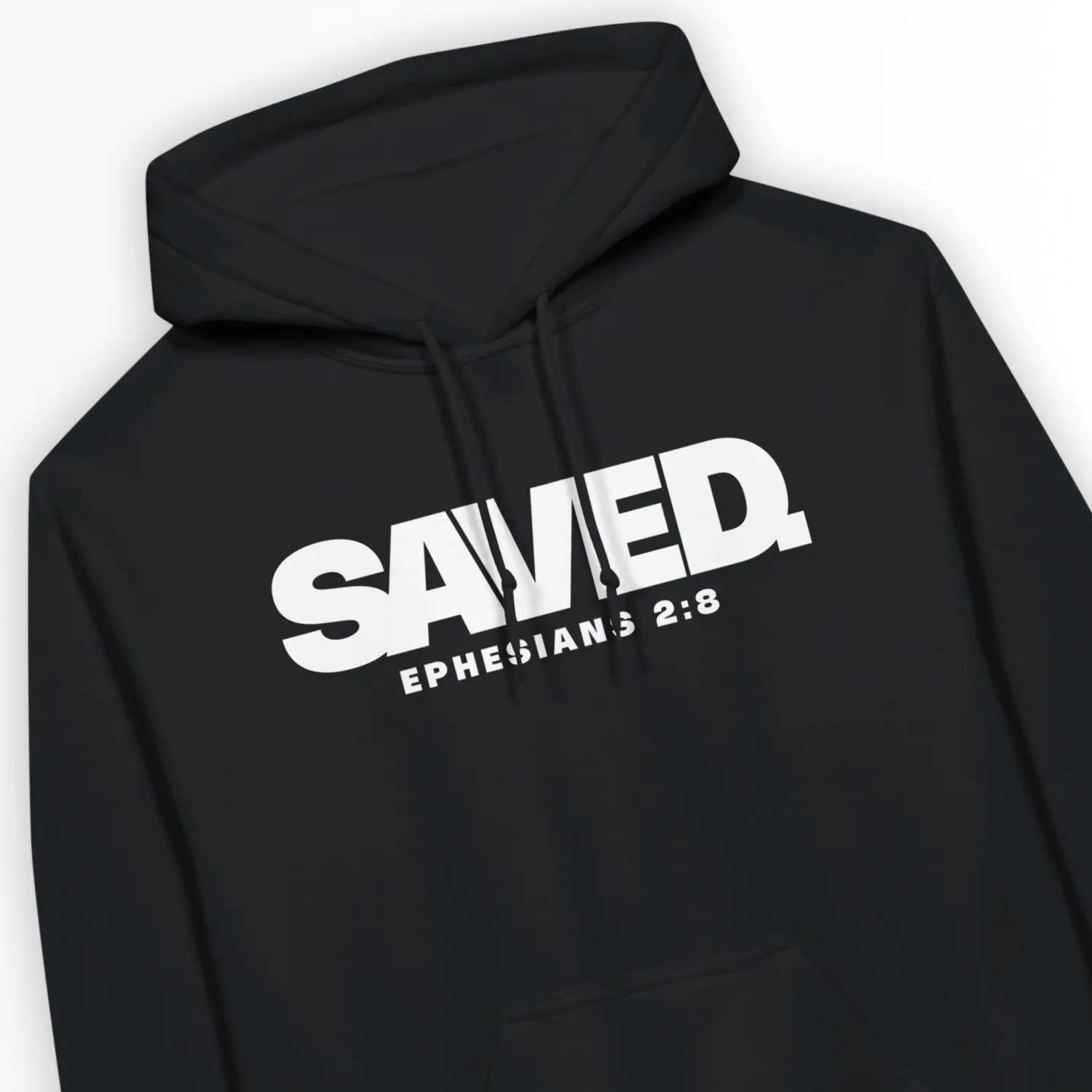 SAVED. (Ephesians 2:8) – Unisex Christian Hoodie designed by 3rd Day Christian Clothing.