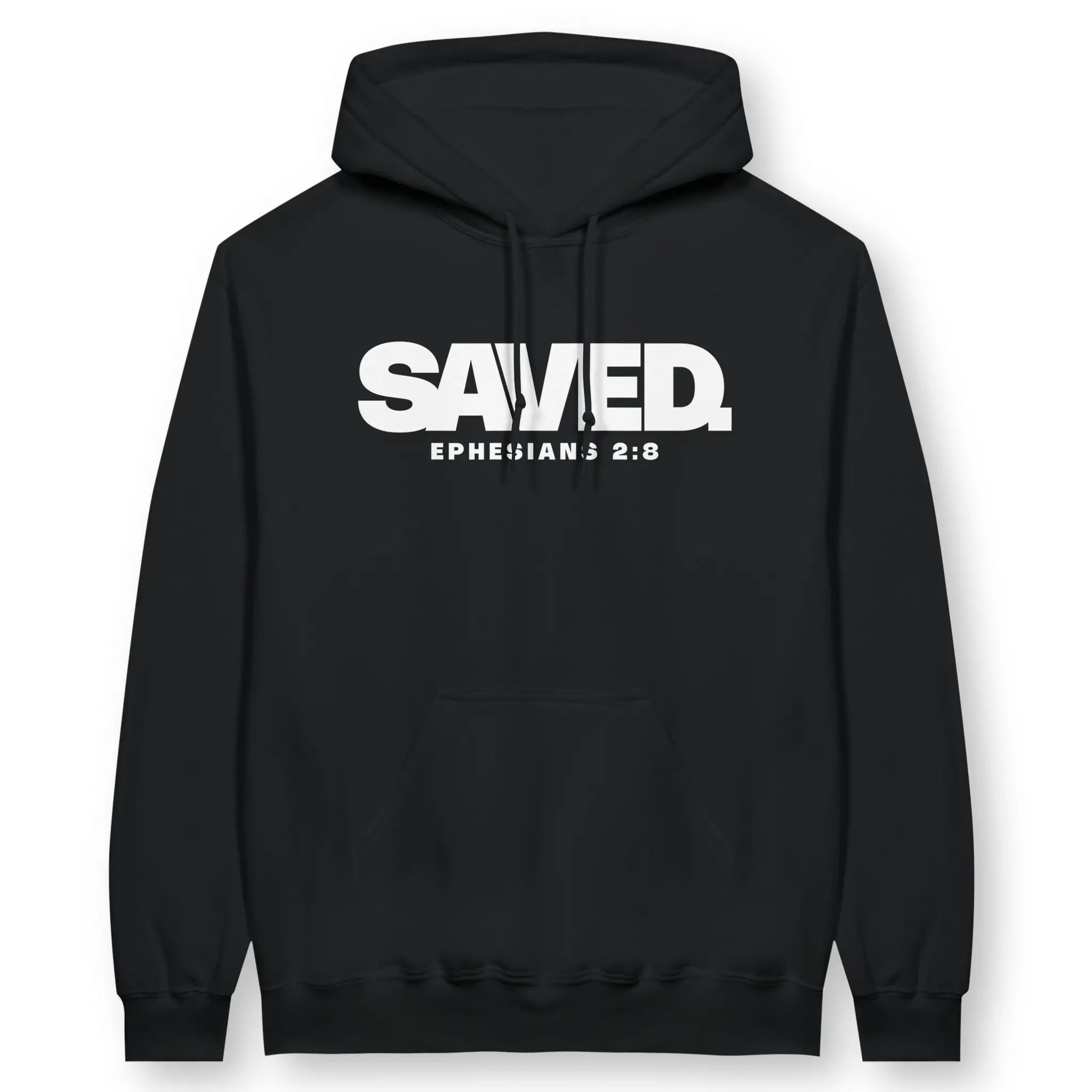 SAVED. (Ephesians 2:8) – Unisex Christian Hoodie designed by 3rd Day Christian Clothing.