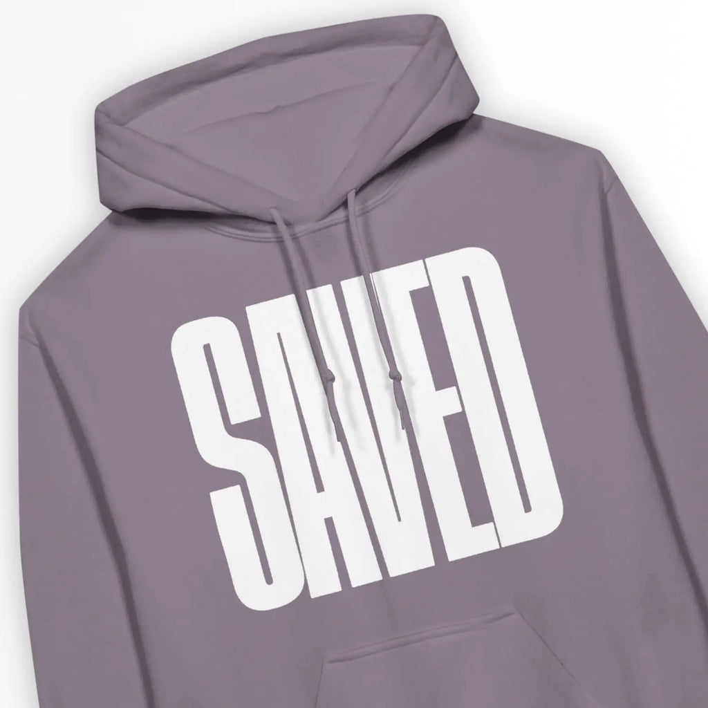 SAVED (BIG, Paragon) – Unisex Christian Hoodie designed by 3rd Day Christian Clothing.