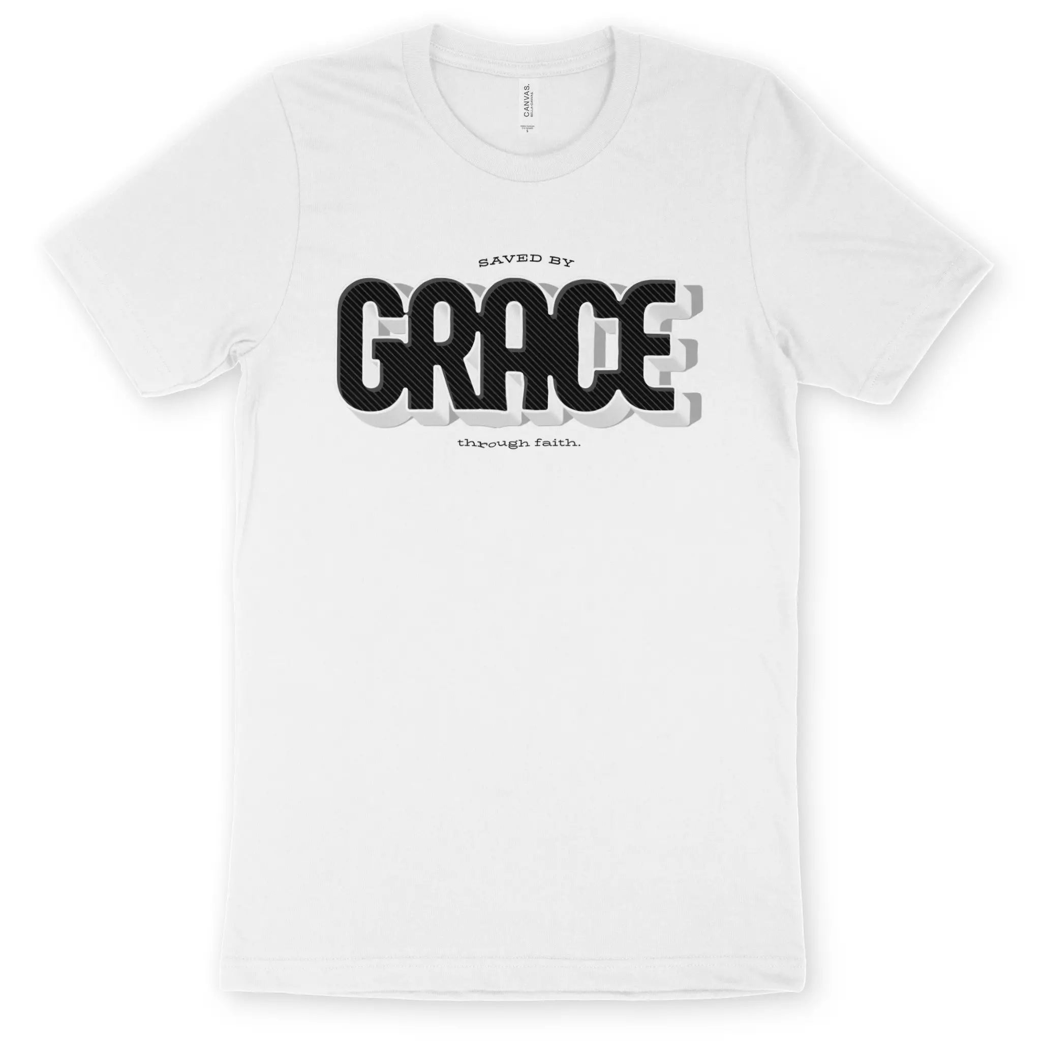 Saved By GRACE (3D) 2.0 – Unisex Christian T-Shirt designed by 3rd Day Christian Clothing.
