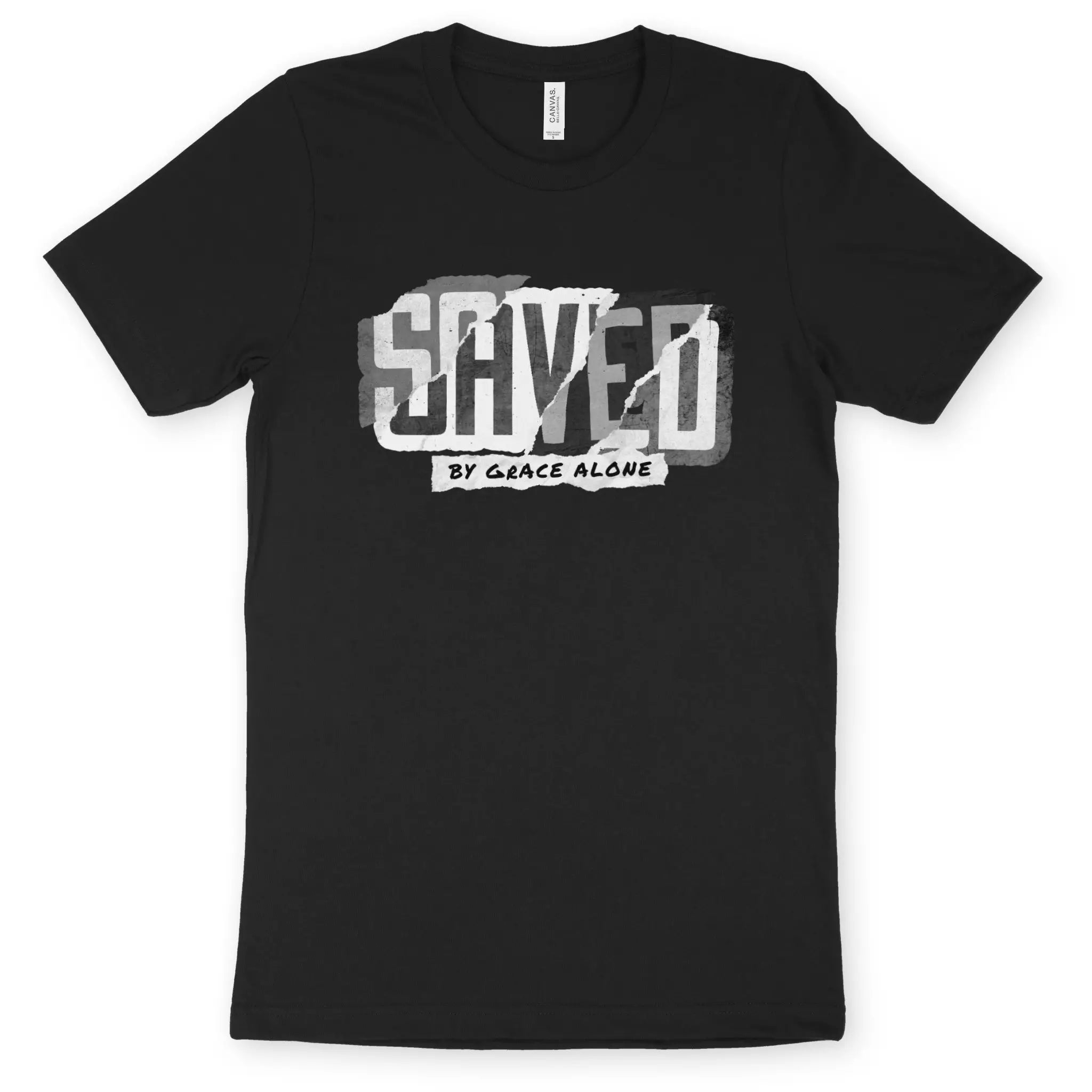 SAVED By Grace Alone 2.0 – Unisex Christian T-Shirt designed by 3rd Day Christian Clothing.