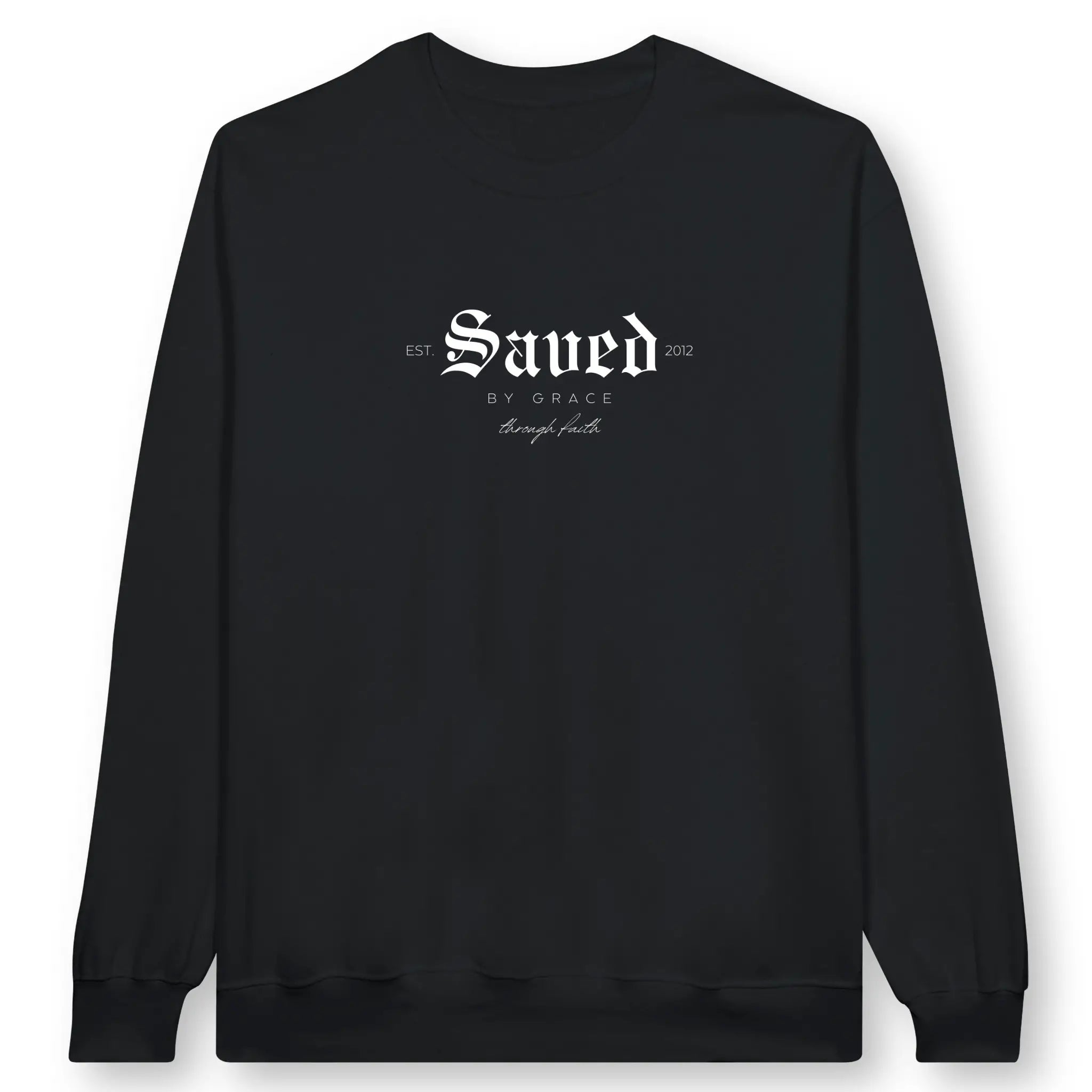 Saved By Grace (CUSTOM) – Unisex Christian Sweatshirt designed by 3rd Day Christian Clothing.