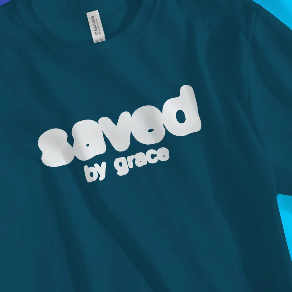 Saved By Grace (Inky) 2.0 – Unisex Christian T-Shirt