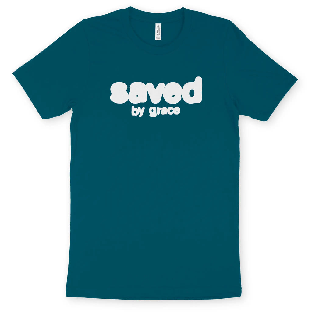 Saved By Grace (Inky) 2.0 – Unisex Christian T-Shirt