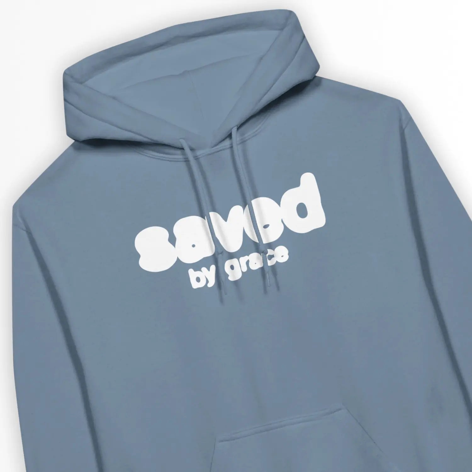 Saved By Grace (Inky, 2nd Edition) – Unisex Christian Hoodie designed by 3rd Day Christian Clothing.