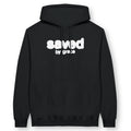 Saved By Grace (Inky) – Unisex Christian Hoodie designed by 3rd Day Christian Clothing.