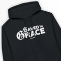 Saved By Grace (Typographic Mix) – Unisex Christian Hoodie designed by 3rd Day Christian Clothing.