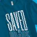 Saved By Grace (Wavy, 3rd Edition) – Unisex Christian T-Shirt designed by 3rd Day Christian Clothing.