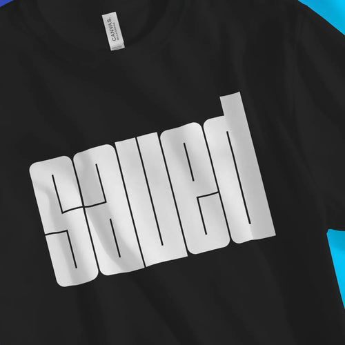 saved (even bolder) – Unisex Christian T-Shirt designed by 3rd Day Christian Clothing.