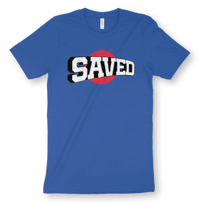 SAVED (Heroic Style) | Premium Unisex Christian T-Shirt