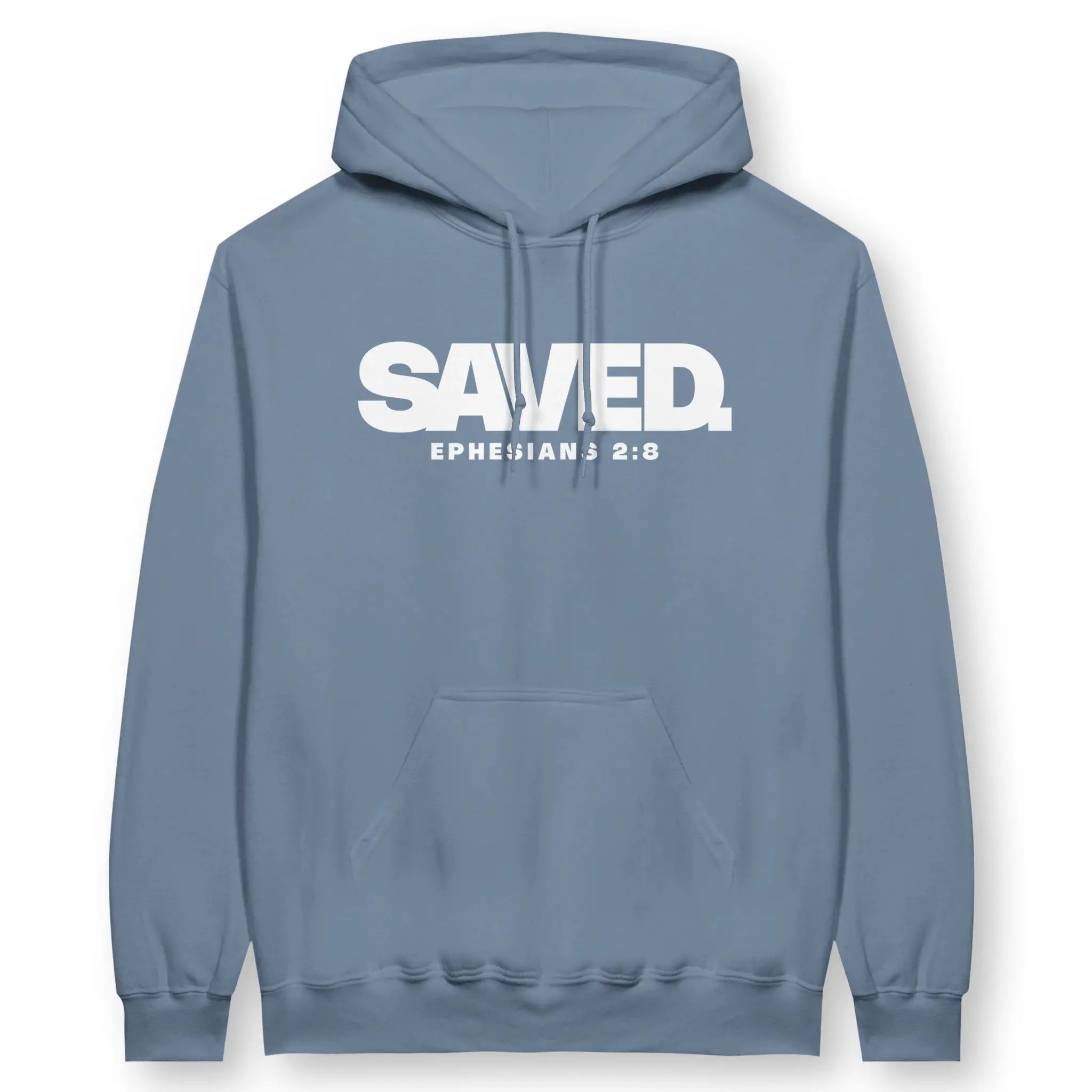 SAVED. (Ephesians 2:8) – Unisex Christian Hoodie designed by 3rd Day Christian Clothing.