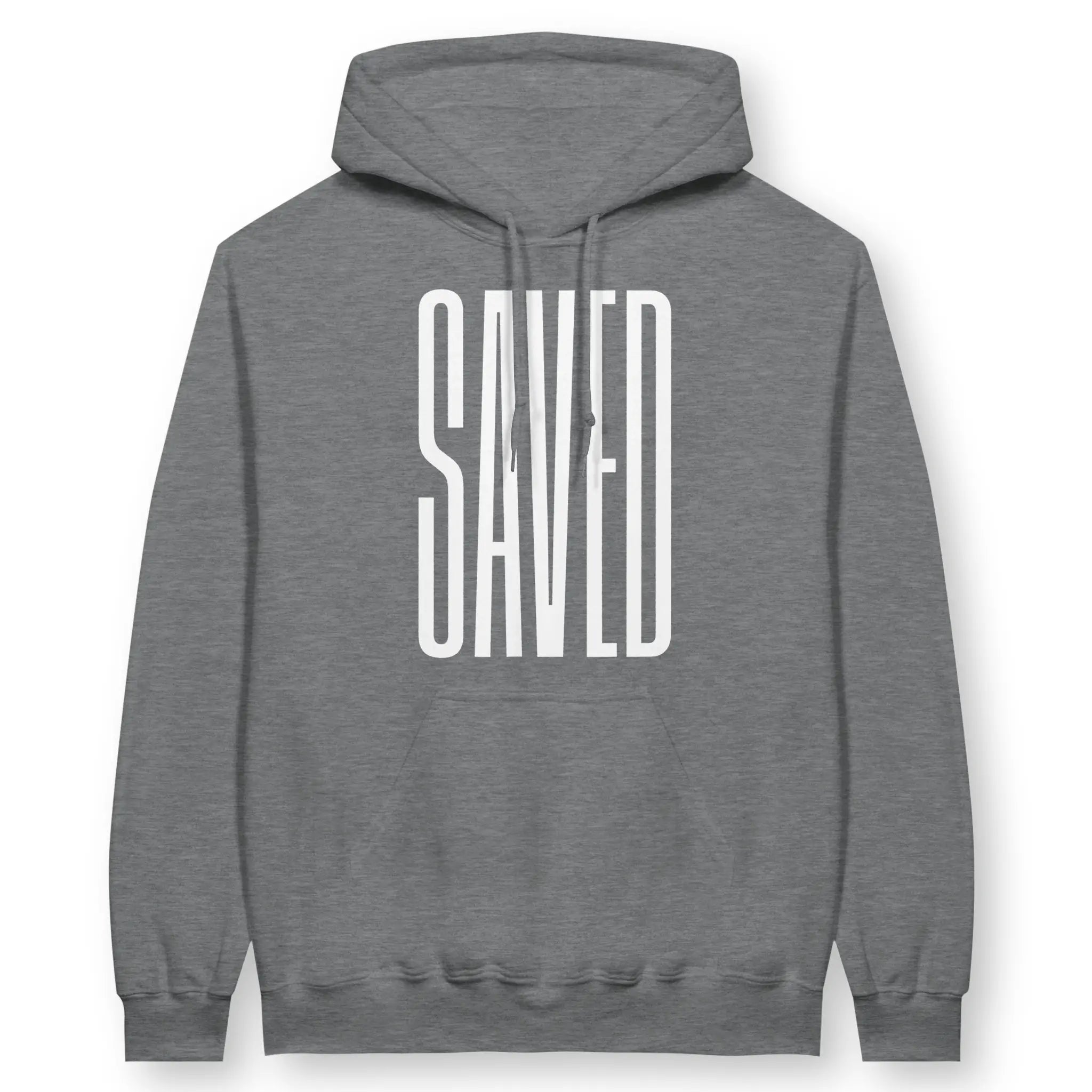 SAVED (Ultra-Tall) – Unisex Christian Hoodie designed by 3rd Day Christian Clothing.