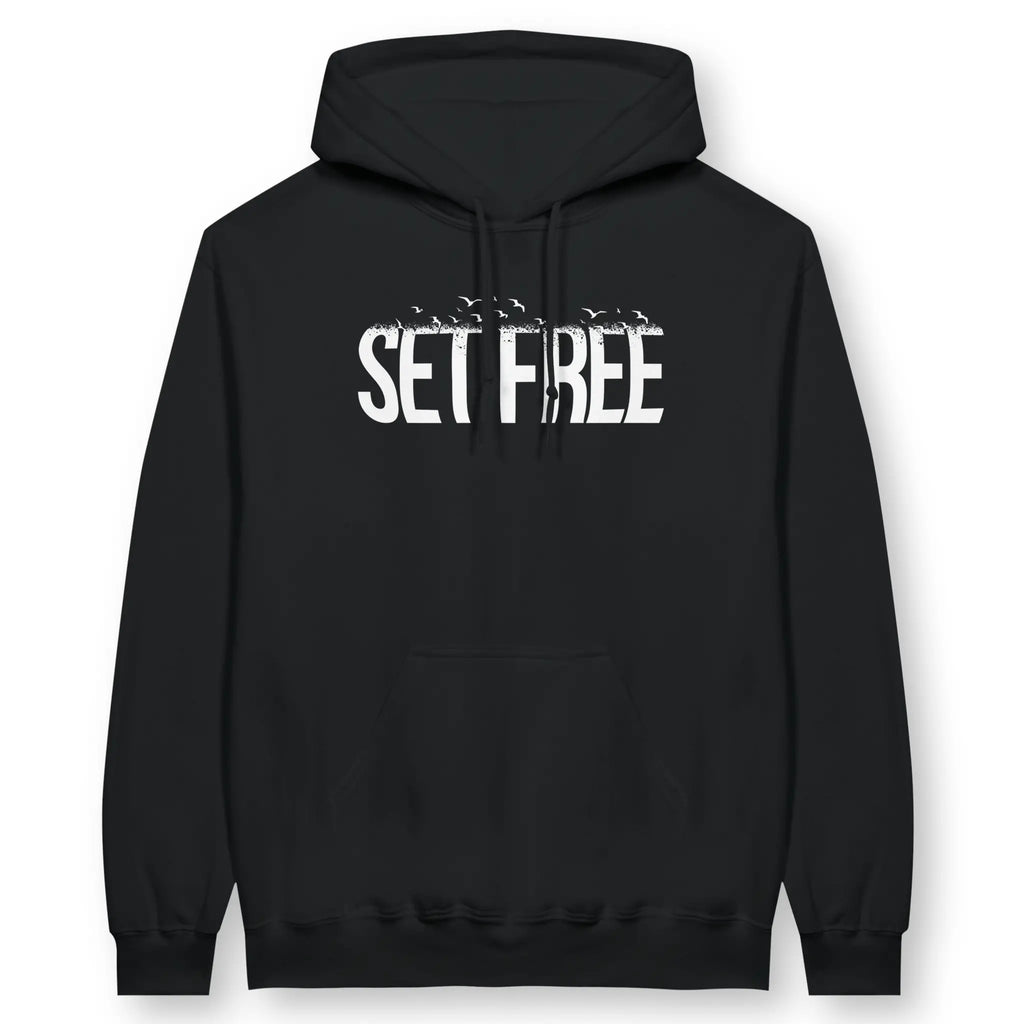 SET FREE – Unisex Christian Hoodie designed by 3rd Day Christian Clothing.