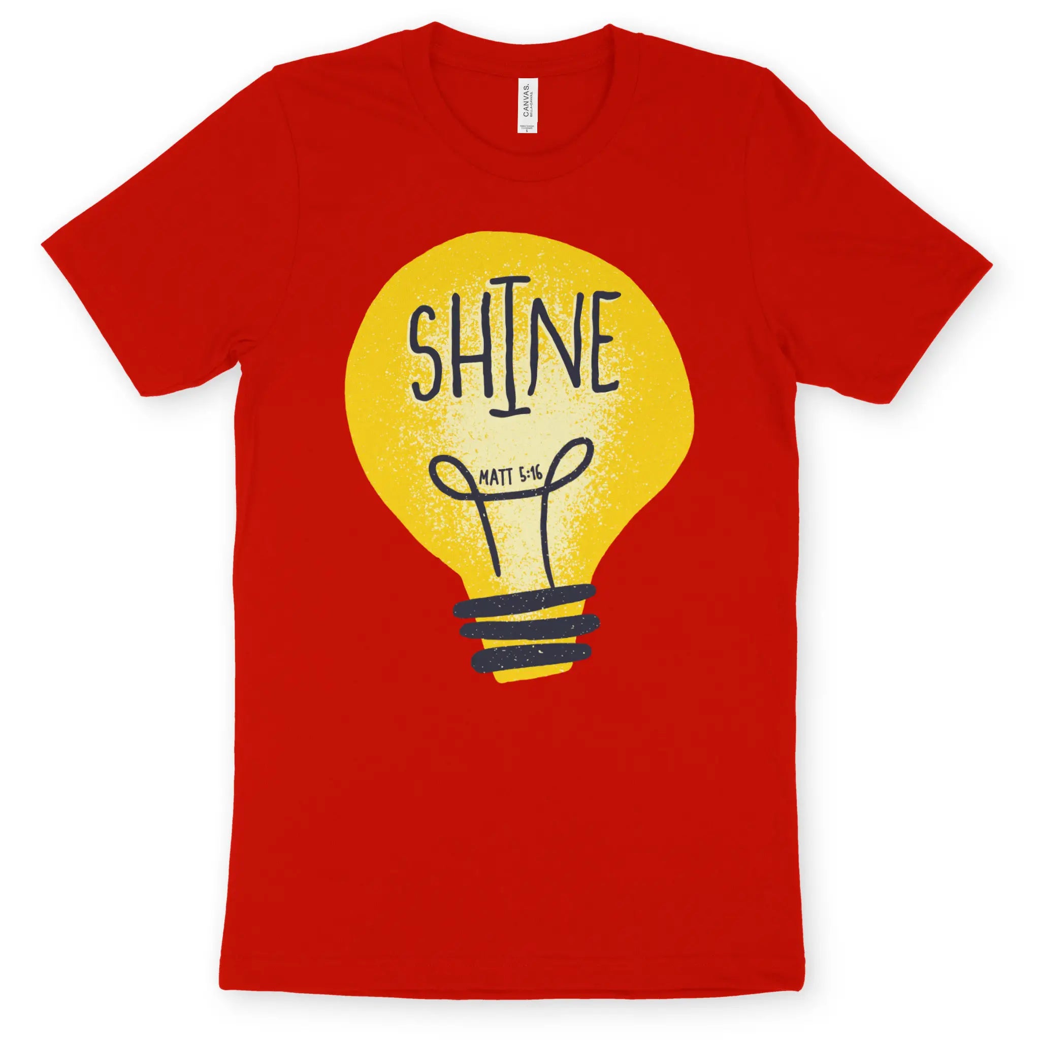 SHINE (Matt 5:16) – Unisex Christian T-Shirt designed by 3rd Day Christian Clothing.