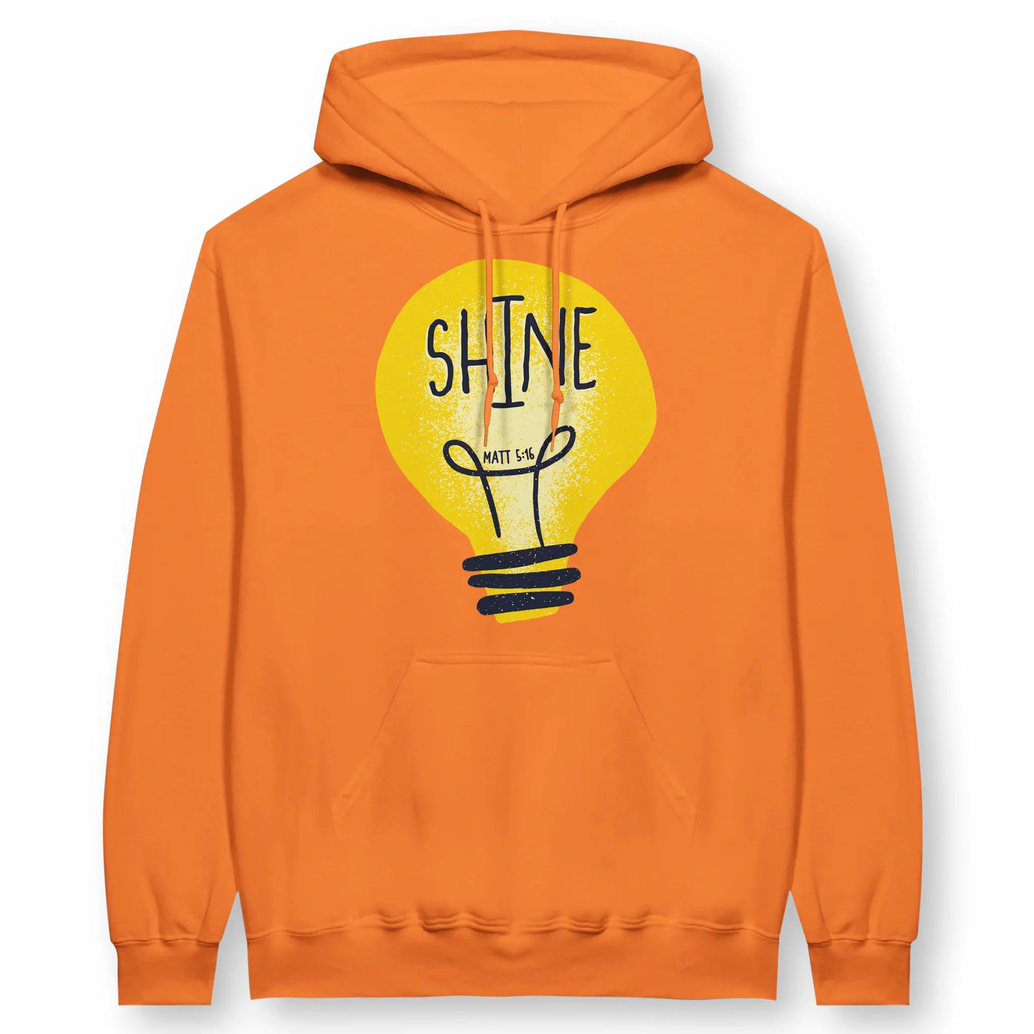 SHINE (Matt 5:16) – Unisex Christian Hoodie designed by 3rd Day Christian Clothing.