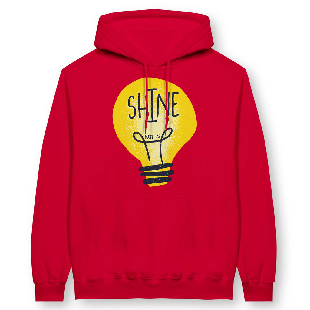 SHINE (Matt 5:16) – Unisex Christian Hoodie designed by 3rd Day Christian Clothing.