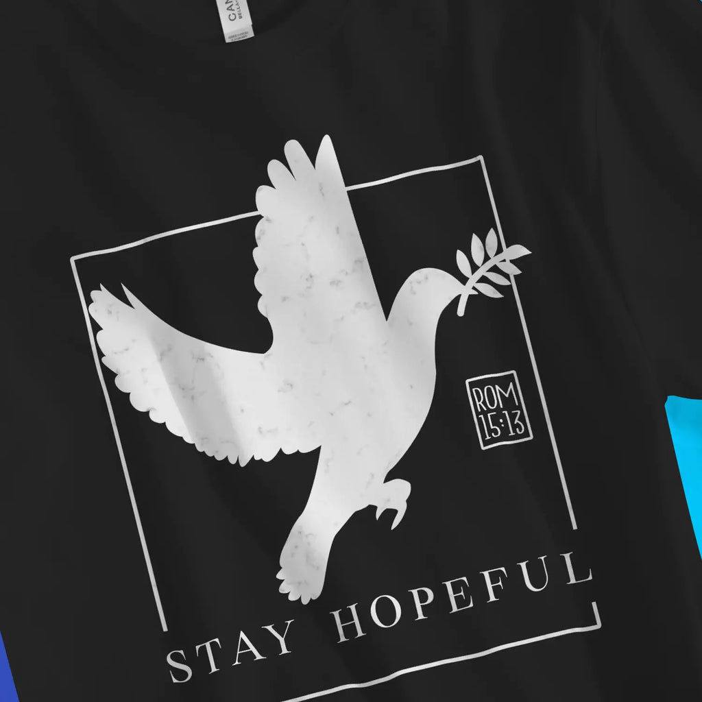 Stay Hopeful (Marble) – Unisex Christian T-Shirt designed by 3rd Day Christian Clothing.