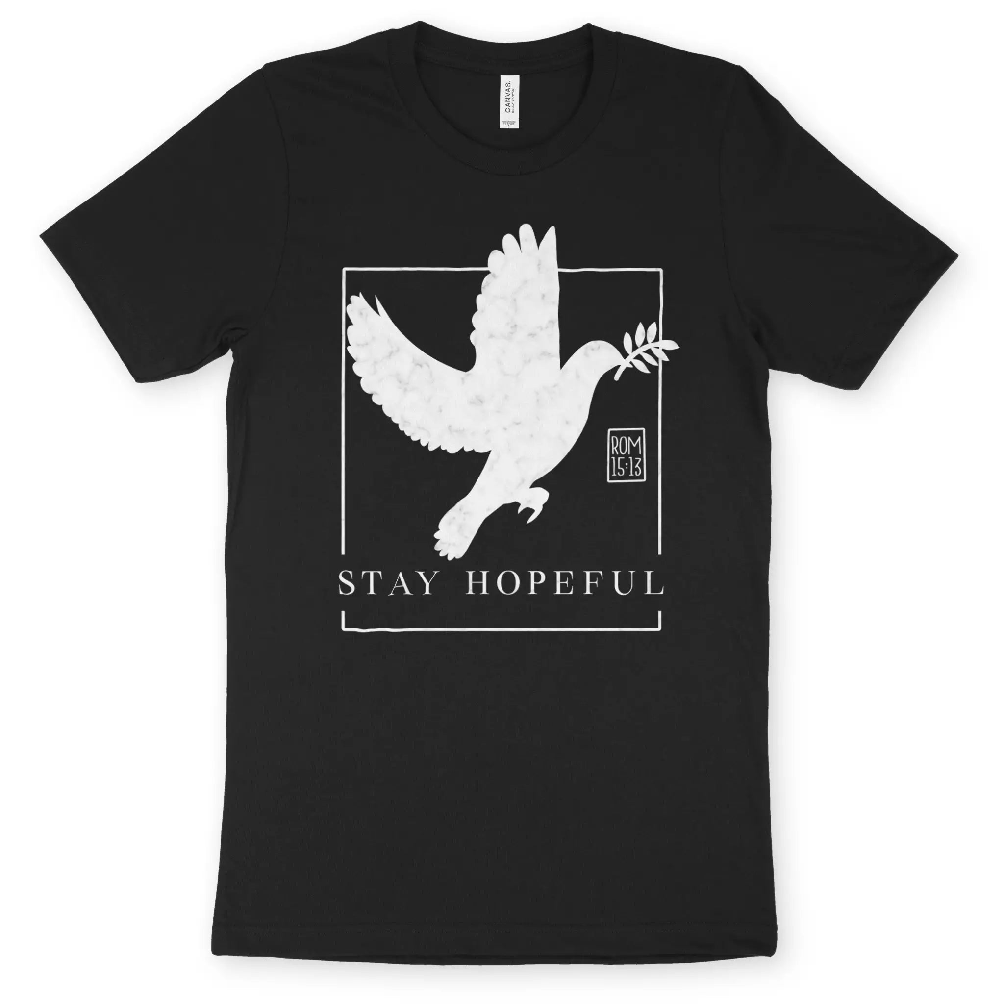 Stay Hopeful (Marble) – Unisex Christian T-Shirt designed by 3rd Day Christian Clothing.