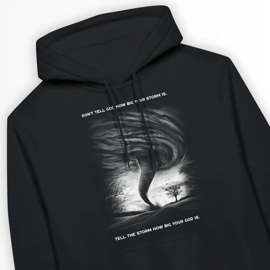 Tell The Storm (2nd Edition) – Unisex Christian Hoodie designed by 3rd Day Christian Clothing.