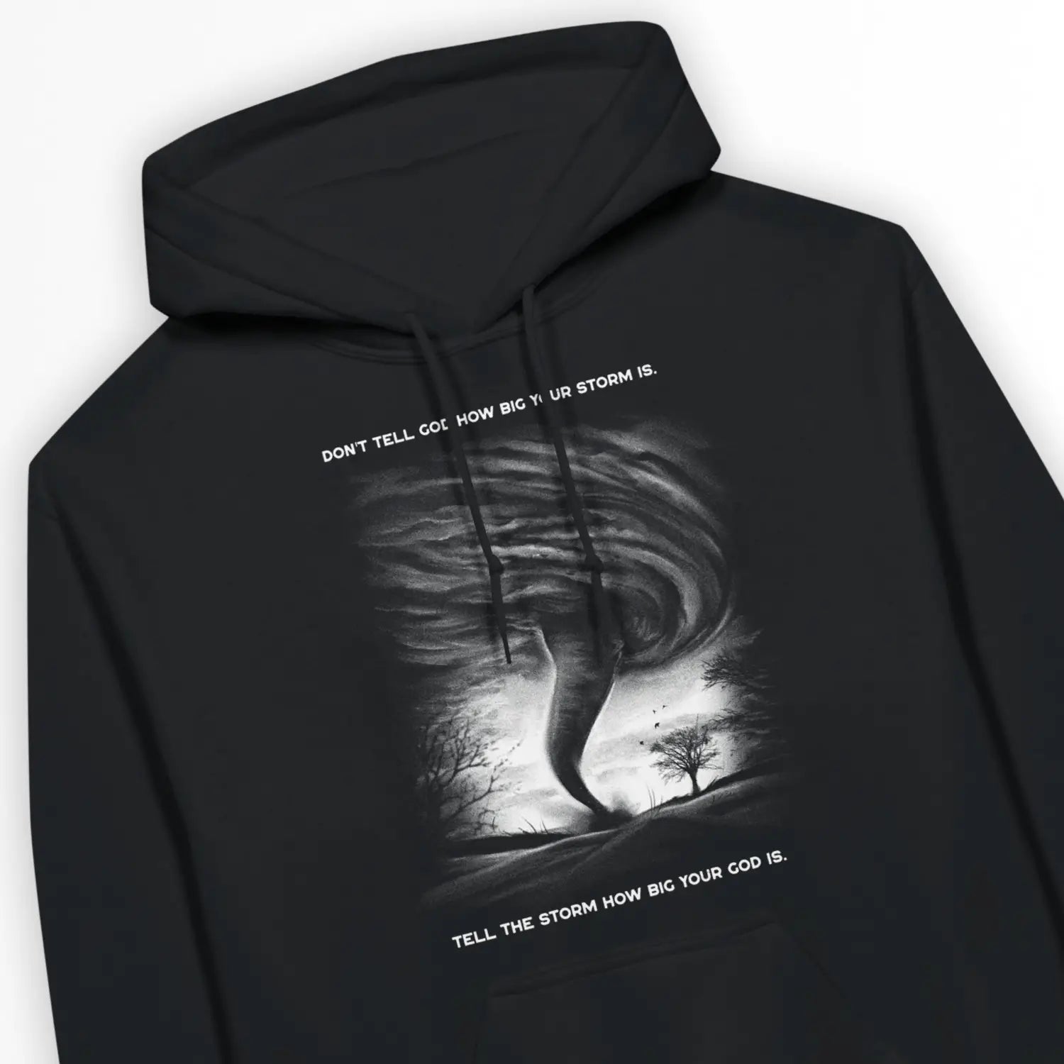 Tell The Storm (2nd Edition) – Unisex Christian Hoodie designed by 3rd Day Christian Clothing.
