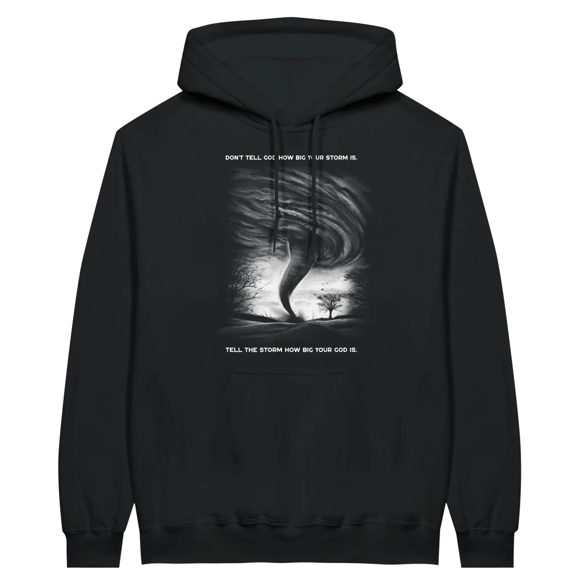 Tell The Storm (2nd Edition) – Unisex Christian Hoodie designed by 3rd Day Christian Clothing.