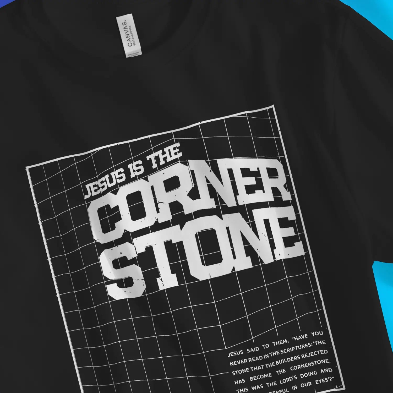 The Cornerstone – Unisex Christian T-Shirt designed by 3rd Day Christian Clothing.